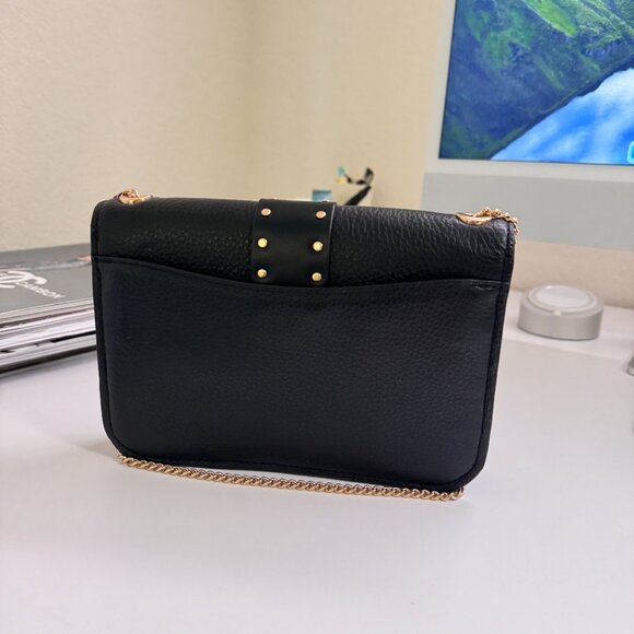 Coach 6925 Georgie Crossbody With Rivets IN BLACK - Picture 3 of 6